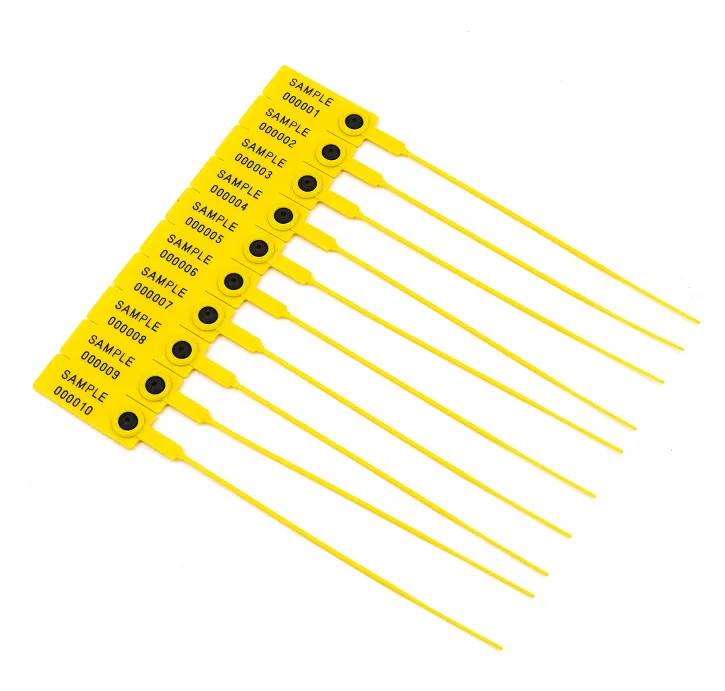 Pengeu el contenidor de l'etiqueta segell de plàstic